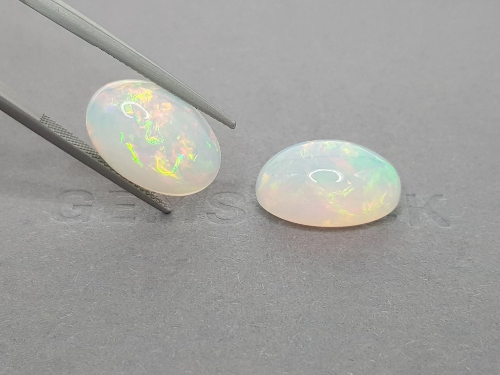 Pair of large opals 18.64 ct, Ethiopia Image №4
