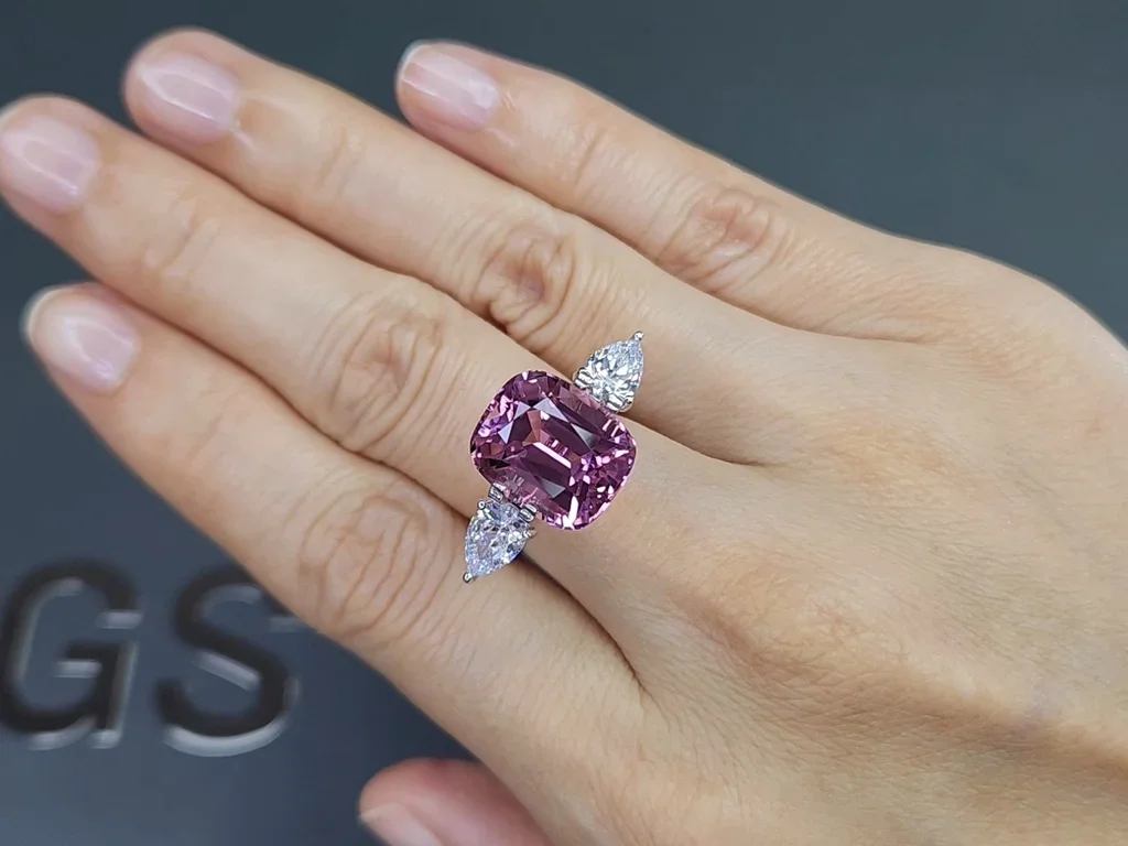 Cushion cut pink tourmaline 9.50ct, Afghanistan  Image №5