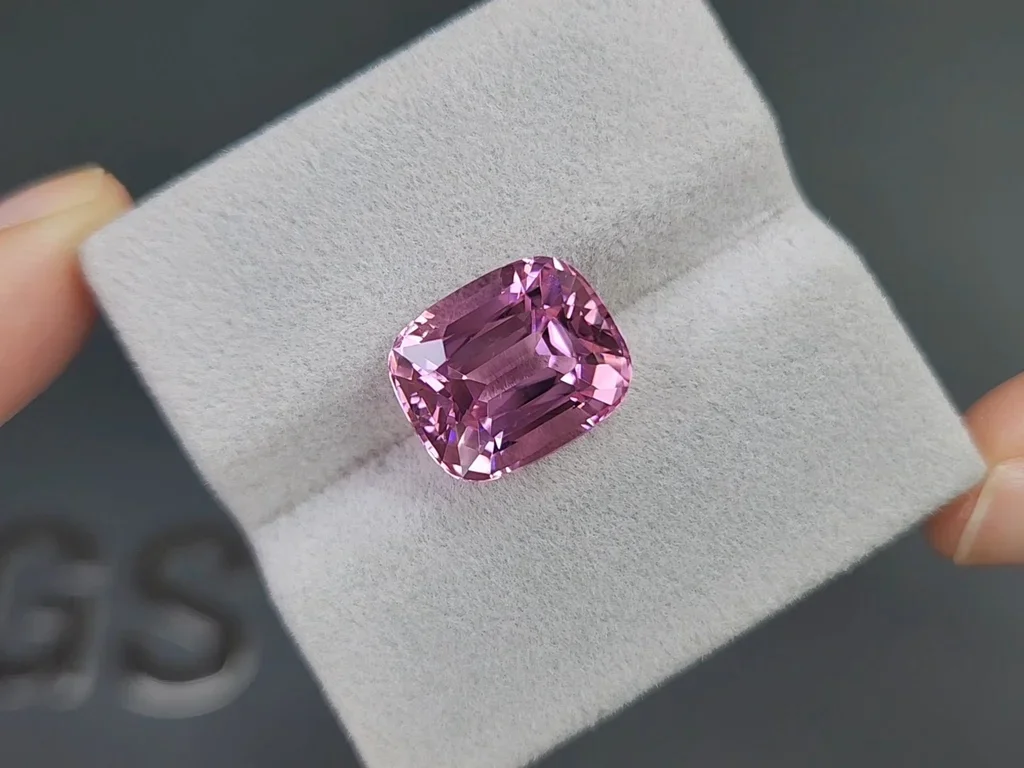 Cushion cut pink tourmaline 9.50ct, Afghanistan  Image №4