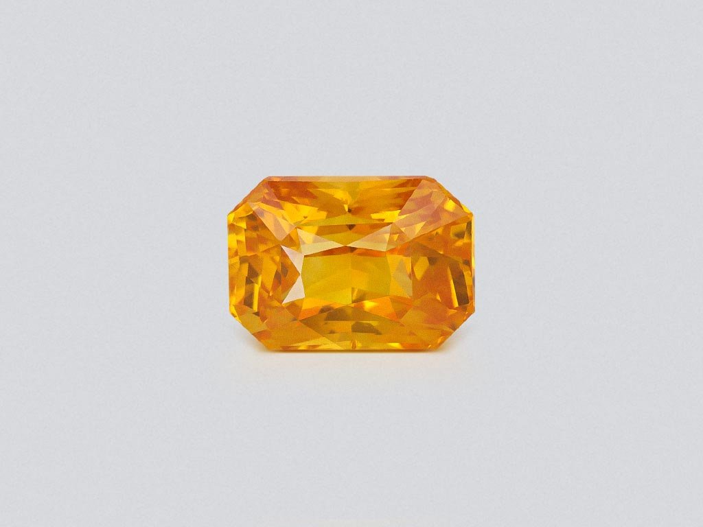 Yellow-orange radiant cut sapphire 2.53 carats, Sri Lanka Image №1