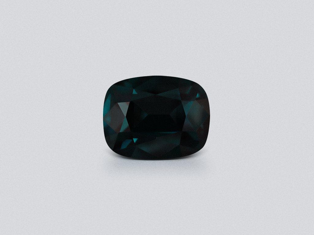 Deep Blue spinel in cushion cut blue 1.67 carats, Tanzania Image №1