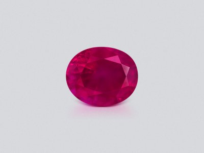 Ruby oval cut 1.12 carats, Burma (Mogok)  photo