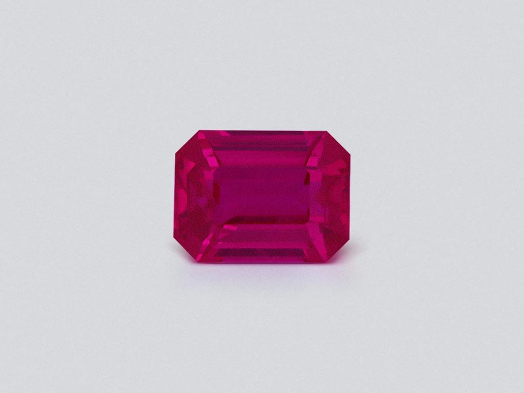 Unheated ruby octagon cut 1.01 carats, Mozambique Image №1