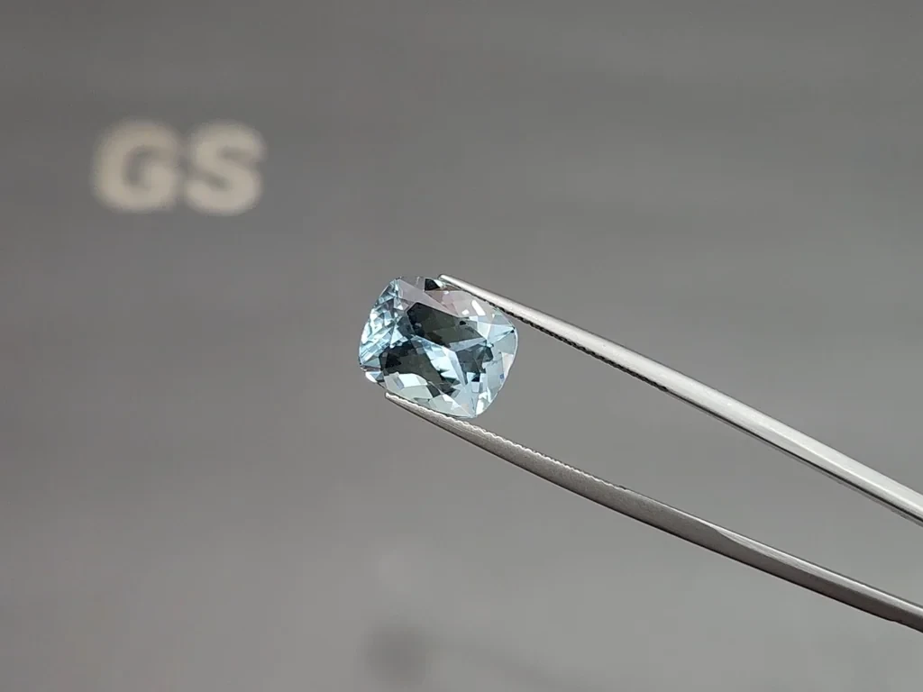 Aquamarine cushion cut  4.79 carats, Madagascar  Image №3