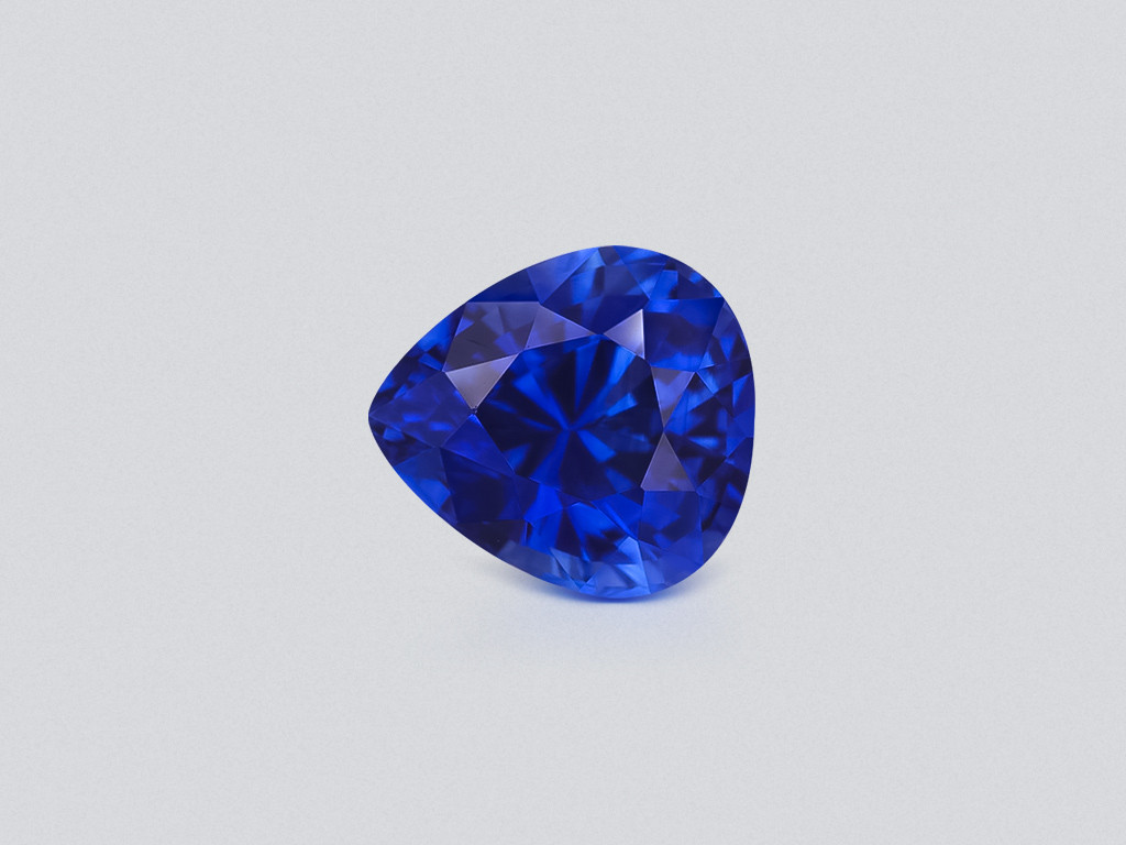 Royal Blue sapphire in pear cut 2.19 carats, Sri Lanka  Image №1