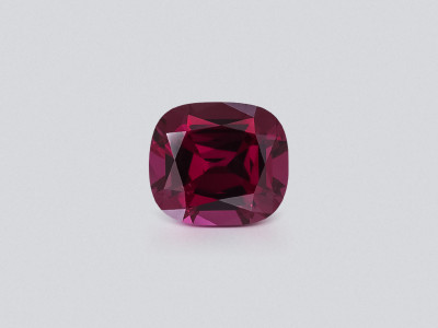 Garnet  rhodolite cushion cut 3.14 carats, Madagascar photo