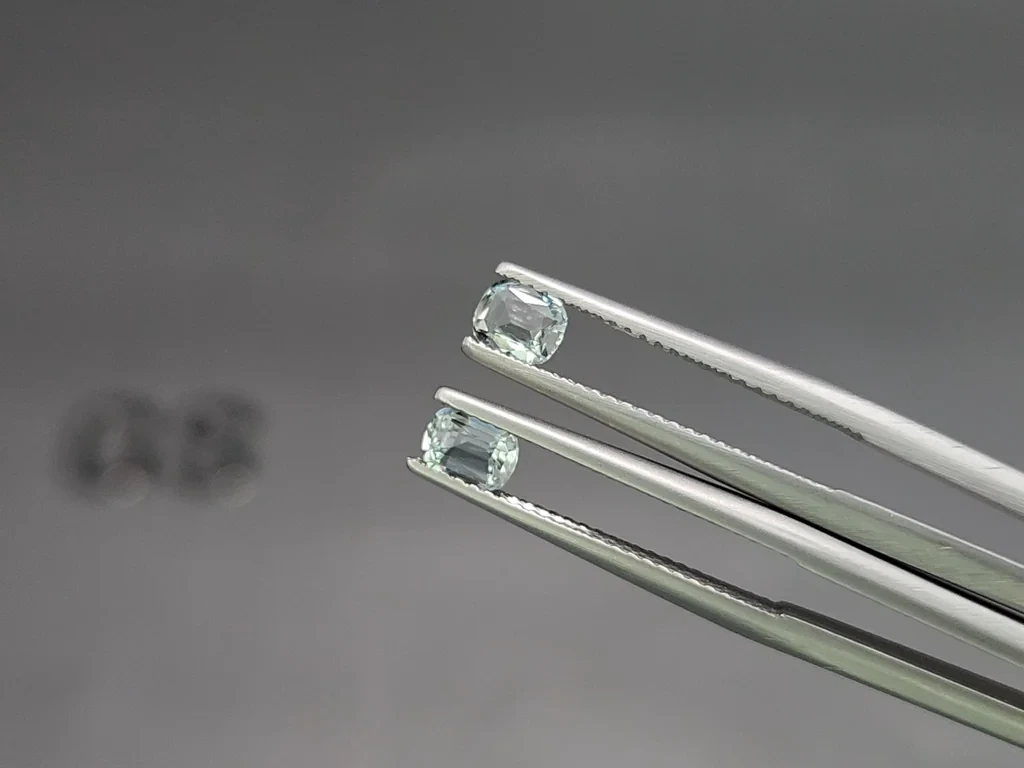 Set of aquamarines cushion cut 1.82 carats, Madagascar Image №4
