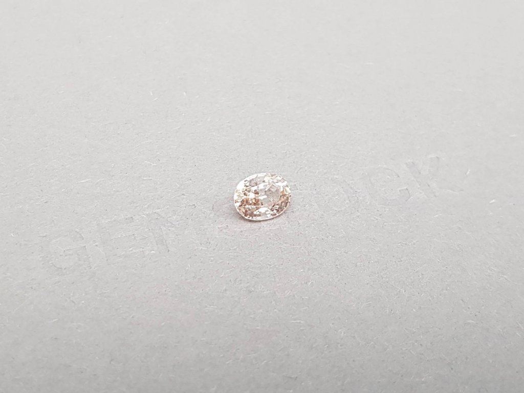 Pastel oval cut sapphire 1.33 ct Image №2