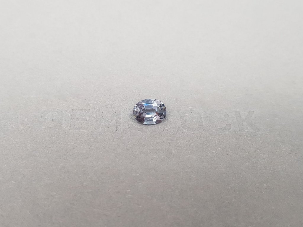 Oval-cut steel gray spinel 1.18 ct, Burma Image №1