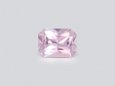 Untreated Baby pink sapphire in radiant cut 1.02 carats, Madagascar photo