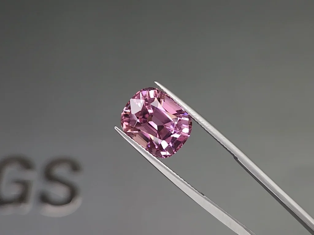 Baby Pink cushion cut tourmaline 8.80 carats, Afghanistan  Image №3
