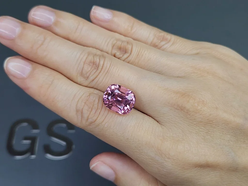 Baby Pink cushion cut tourmaline 8.80 carats, Afghanistan  Image №2