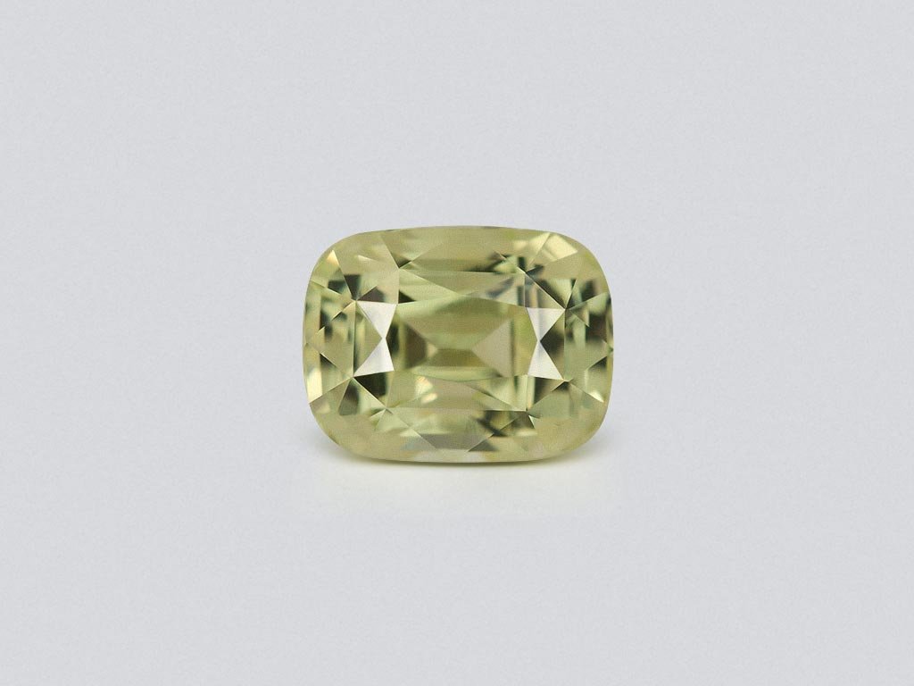 Yellow chrysoberyl cushion cut 2.56 carats, Sri Lanka  Image №1