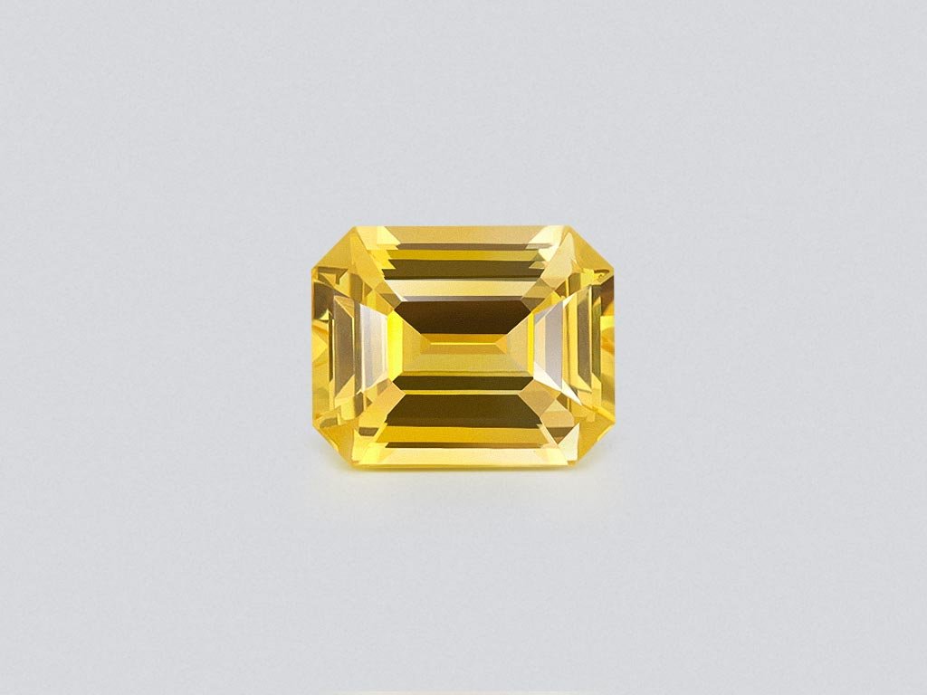 Vivid yellow sapphire in octagon cut 1.90 carats, Sri Lanka Image №1