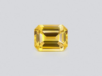 Vivid yellow sapphire in octagon cut 1.90 carats, Sri Lanka photo