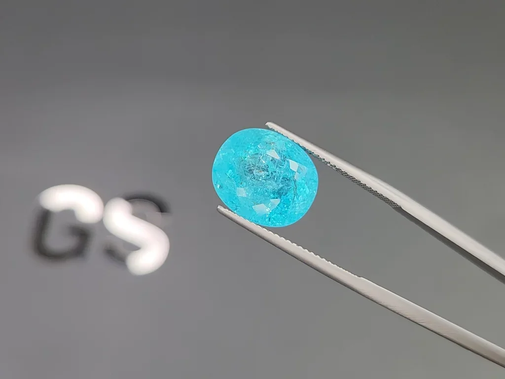 Paraiba tourmaline cushion cut 9.91 carats, Mozambique  Image №3