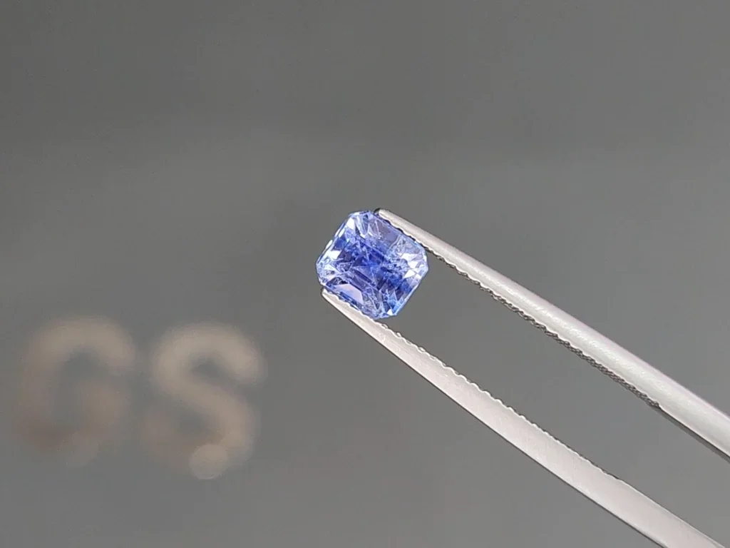 Blue sapphire octagon cut 1.17 carats, Sri Lanka Image №3