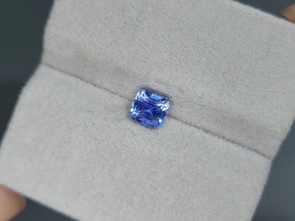 Blue sapphire octagon cut 1.17 carats, Sri Lanka Image №4
