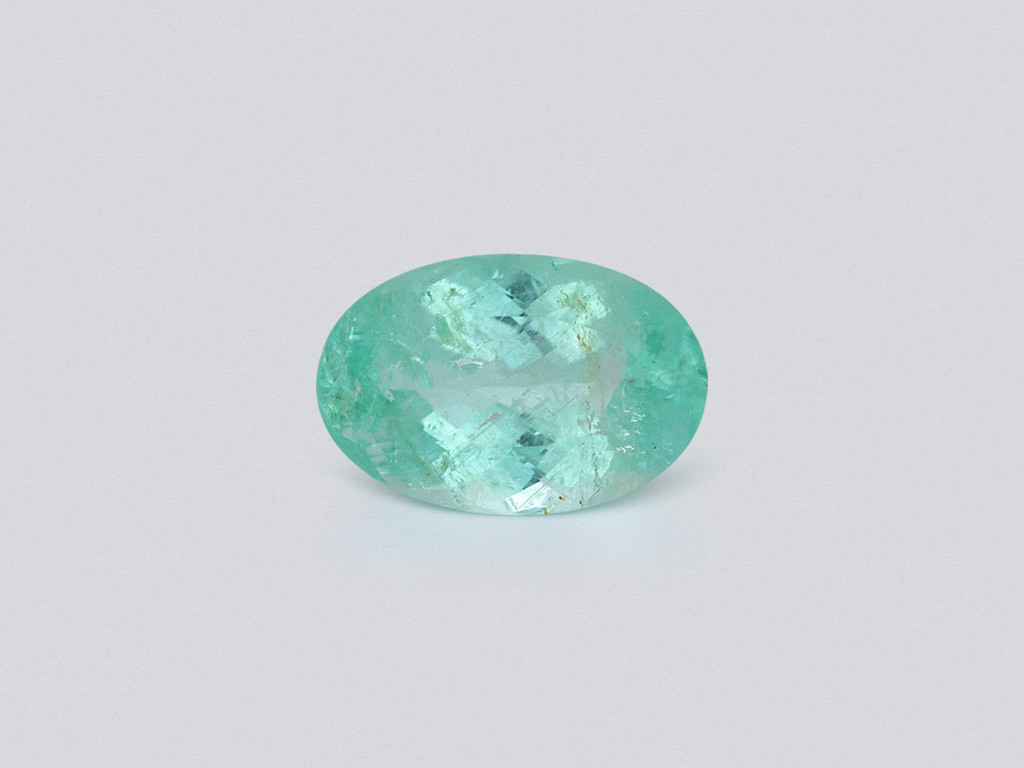 Neon green tourmaline Paraiba oval cut 15.92 carats, Mozambique Image №1