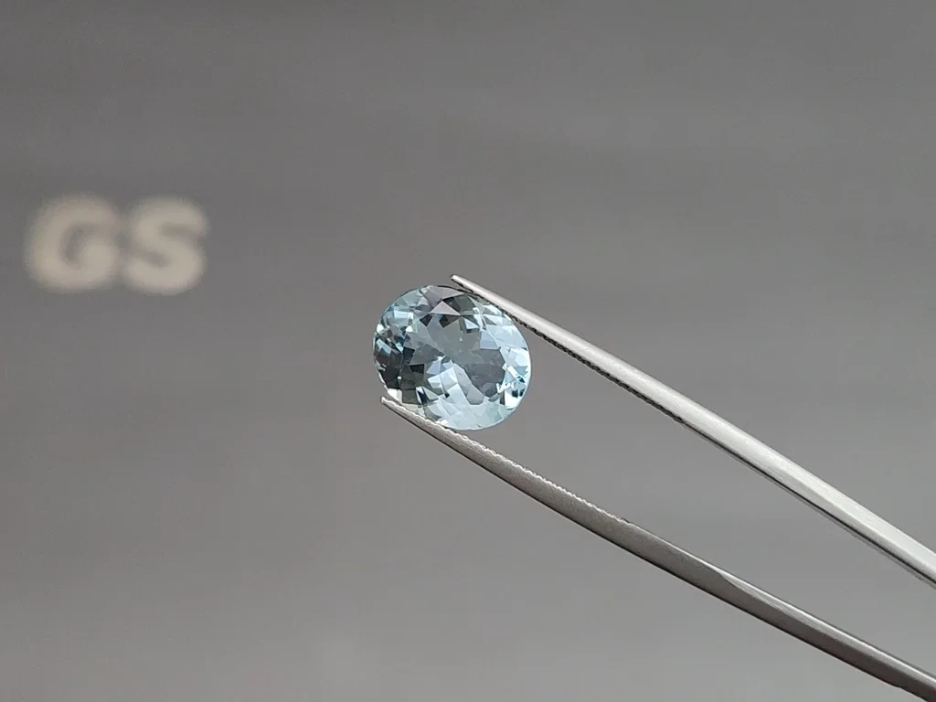 Aquamarine oval cut 4.12 carats, Madagascar Image №3