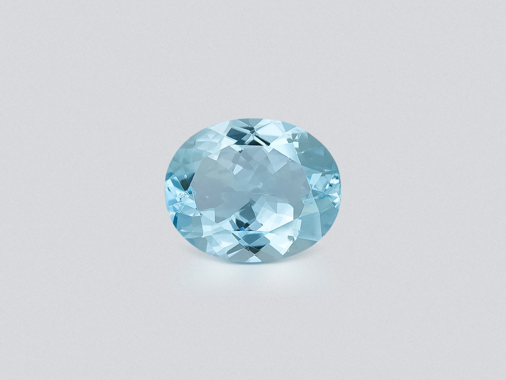 Aquamarine oval cut 4.12 carats, Madagascar Image №1