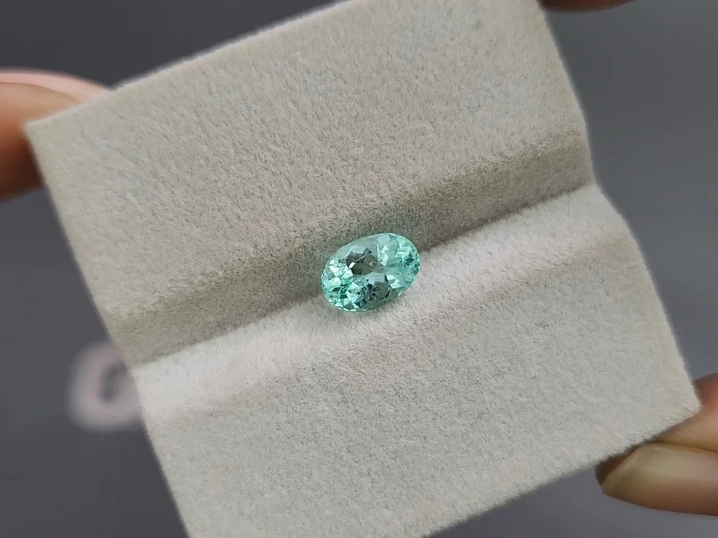 Paraiba tourmaline neon oval cut 1.34 carats, Africa Image №4