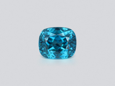 Blue zircon in cushion cut 12.03 carats, Cambodia photo