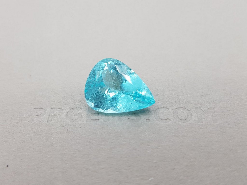 Pear cut Paraiba tourmaline 7.39 ct, Mozambique, GIA Image №1