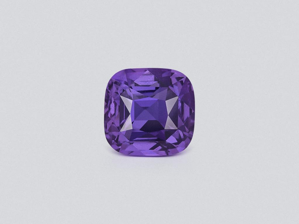 Unheated purple sapphire in cushion cut 5.10 carats, Sri Lanka Image №1