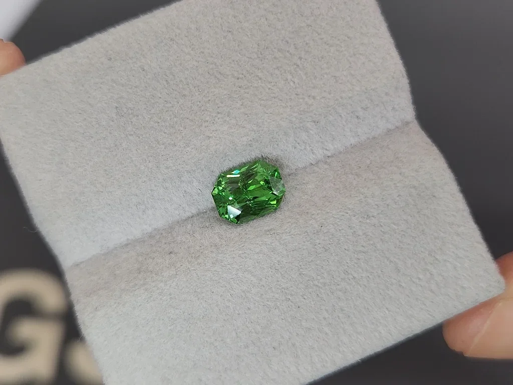 Garnet tsavorite radiant cut 1.27 carats, Kenya Image №4