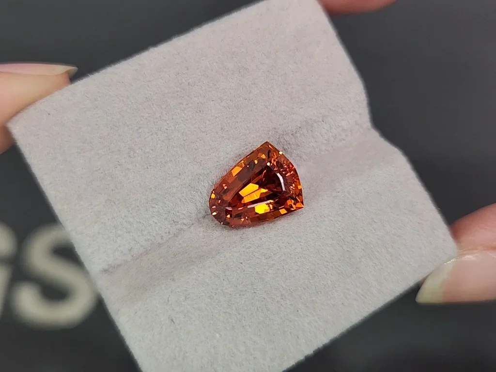 Spessartine garnet  fancy cut 5.81 carats, Africa Image №4