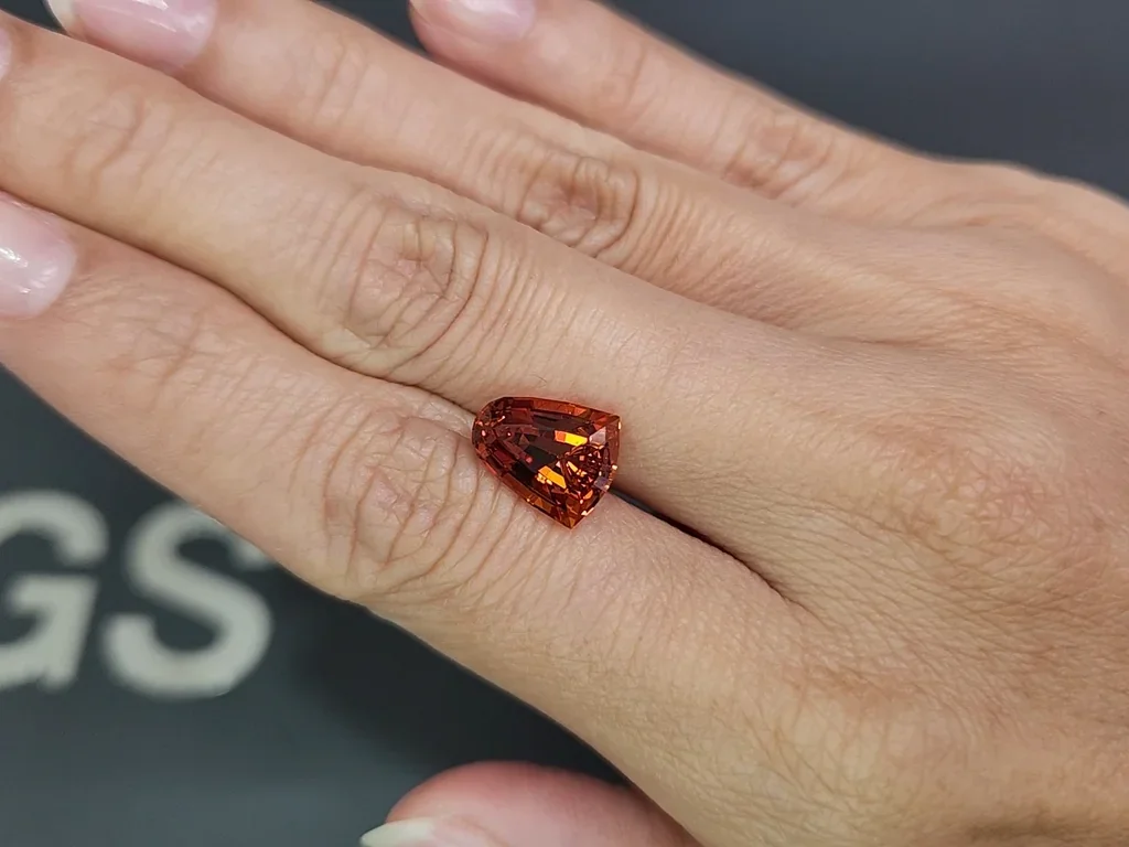 Spessartine garnet  fancy cut 5.81 carats, Africa Image №2