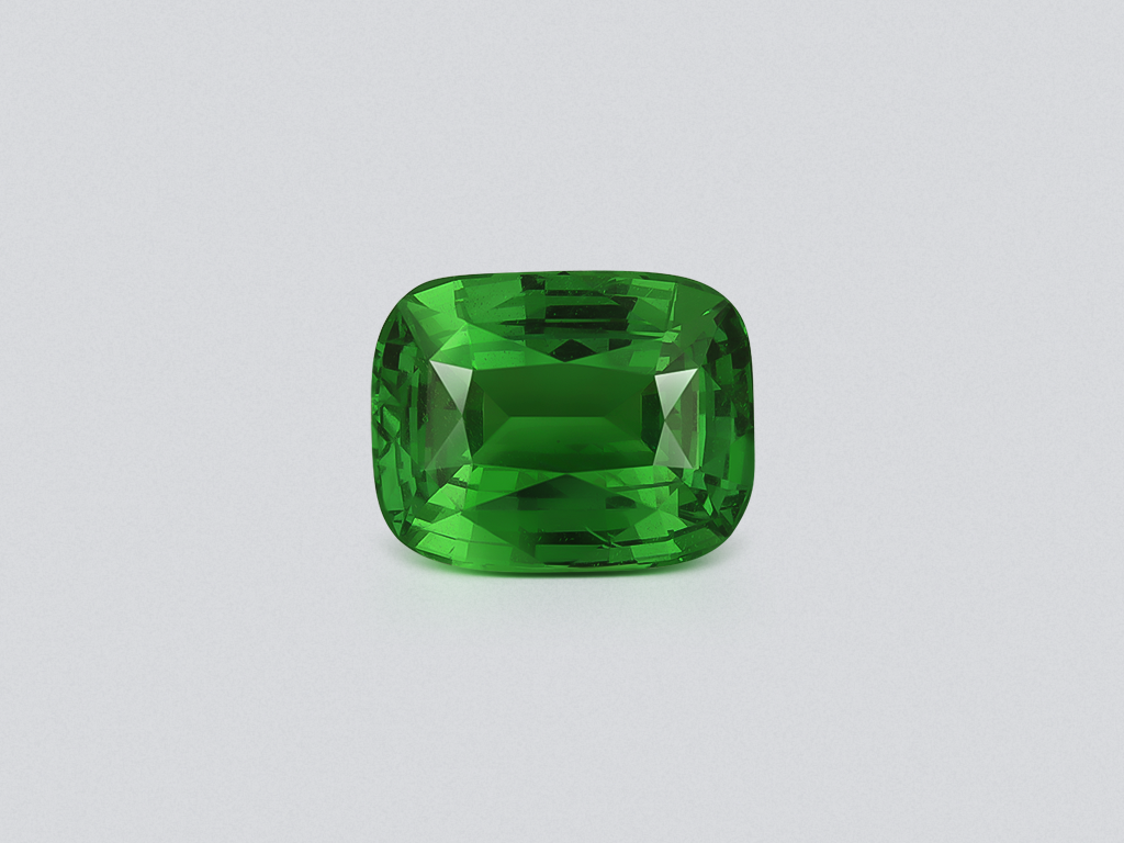 Tsavorite Vivid Green cushion cut 5.14 carats, Tanzania  Image №1