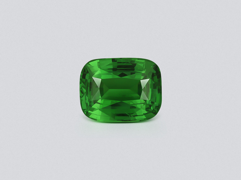 Tsavorite Vivid Green cushion cut 5.14 carats, Tanzania  Image №1