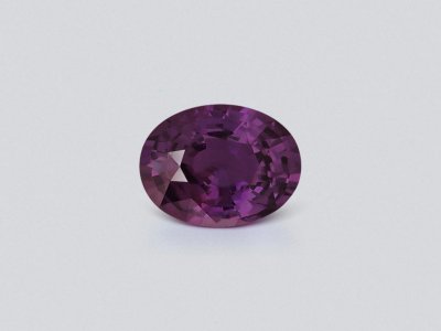 Unheated sapphire Vivid purple oval cut 3.57 carats, Sri Lanka photo