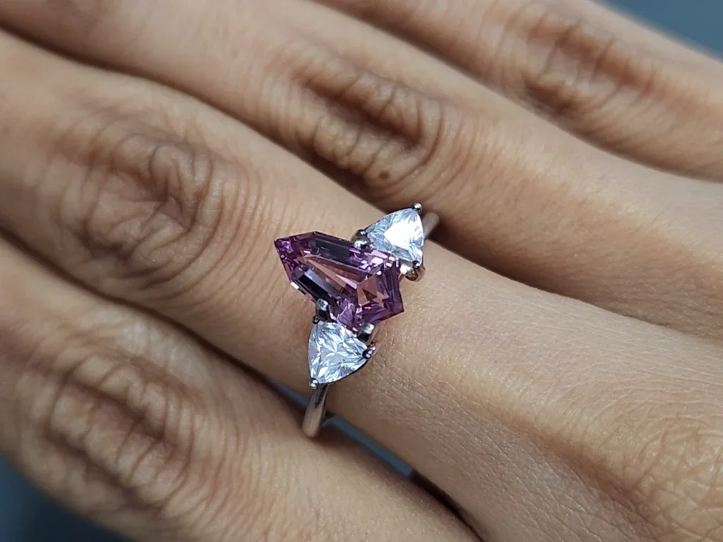 Purple spinel fantasy cut 1.52 carats, Tanzania Image №5
