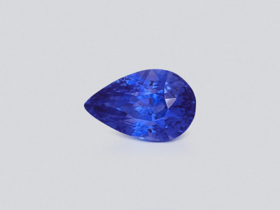 Sapphire Cornflower Blue pear cut 2.54 carats, Sri Lanka photo