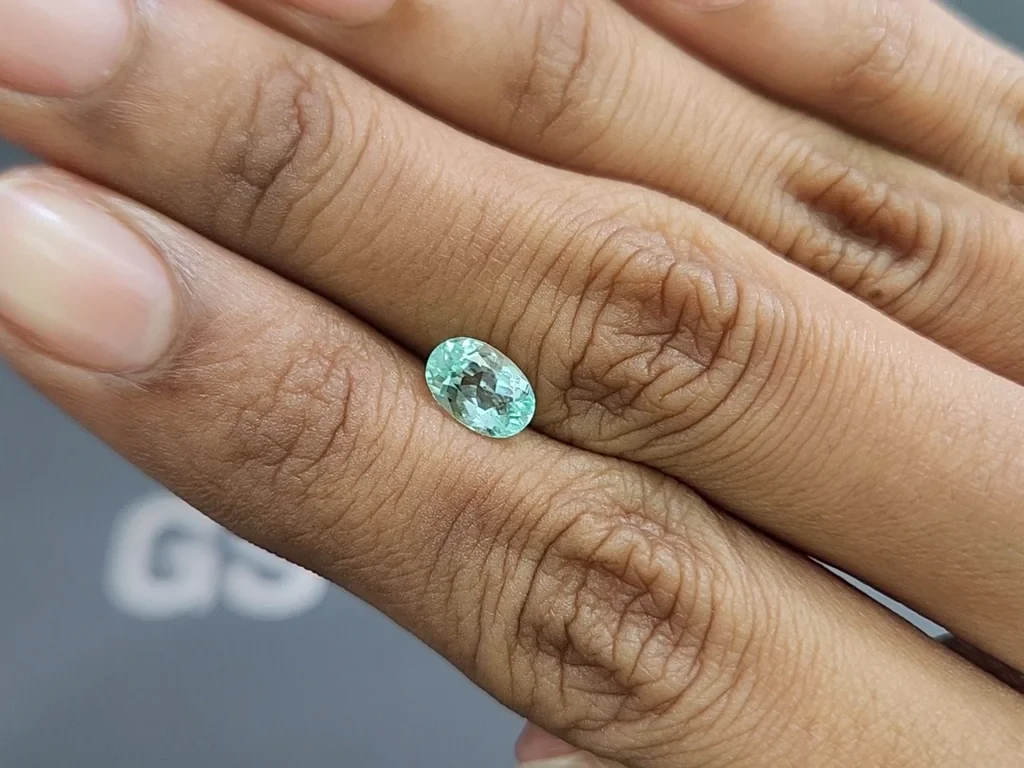 Paraiba tourmaline oval cut 1.03 carats, Africa Image №2