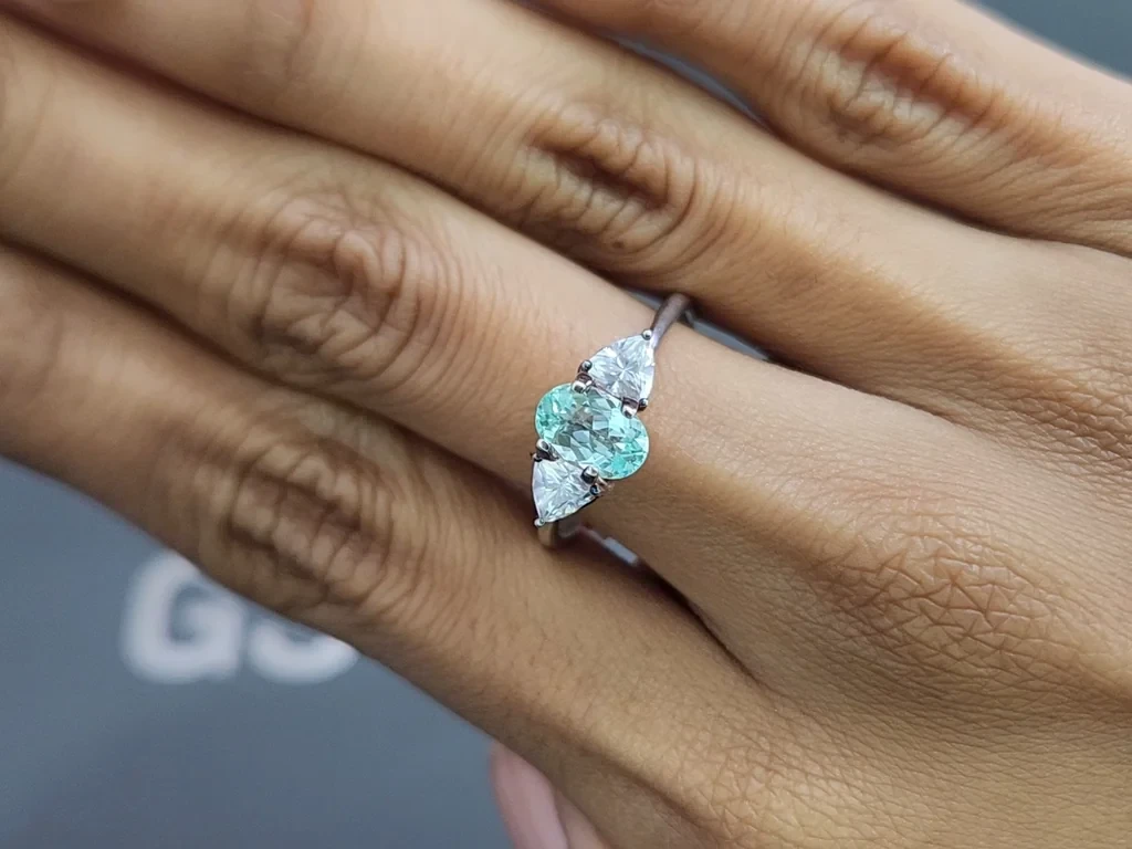 Paraiba tourmaline oval cut 1.03 carats, Africa Image №5