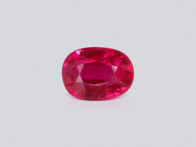 Unheated rose red ruby oval cut 2.007 carats, Burma  photo
