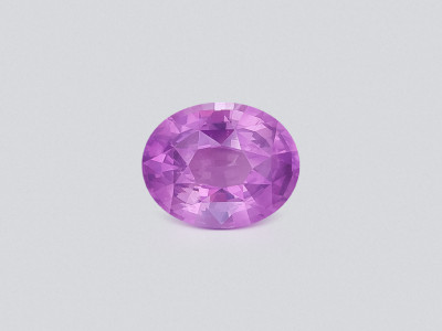 Unheated sapphire soft violet oval 2.01 carats Sri Lanka photo