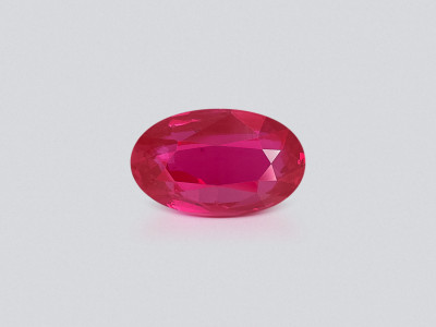 Unheated ruby Pigeon's blood oval cut 1.02 carats, Mozambique photo