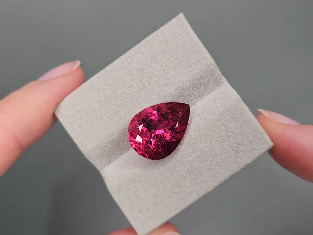Tourmaline rubellite pear shaped 10.67 carats, Africa Image №5