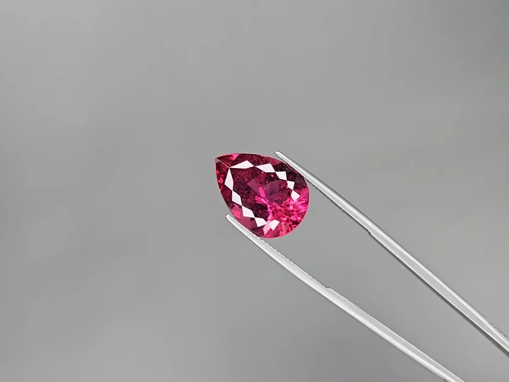 Tourmaline rubellite pear shaped 10.67 carats, Africa Image №3