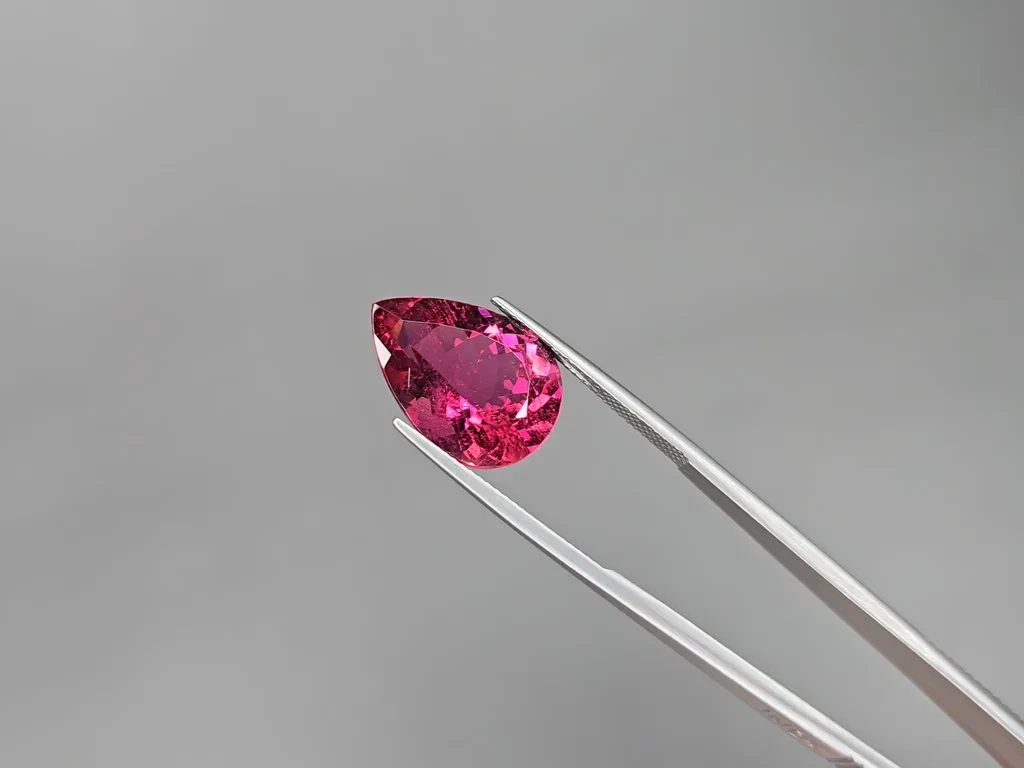 Tourmaline rubellite pear shaped 10.67 carats, Africa Image №4