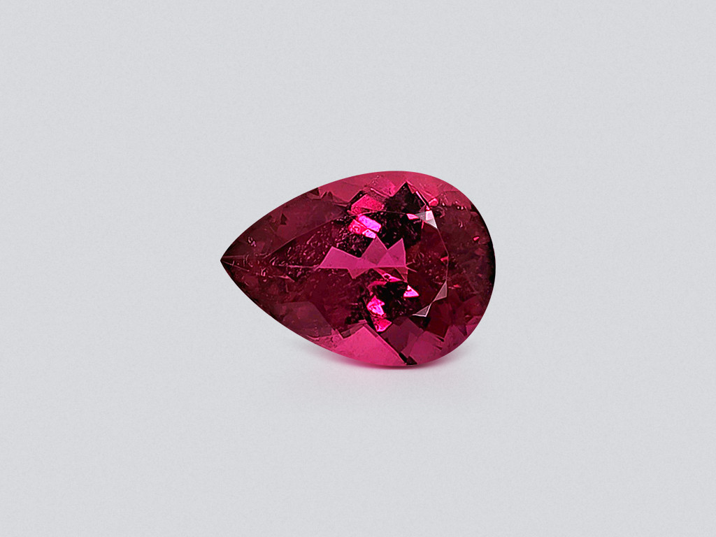Tourmaline rubellite pear shaped 10.67 carats, Africa Image №1