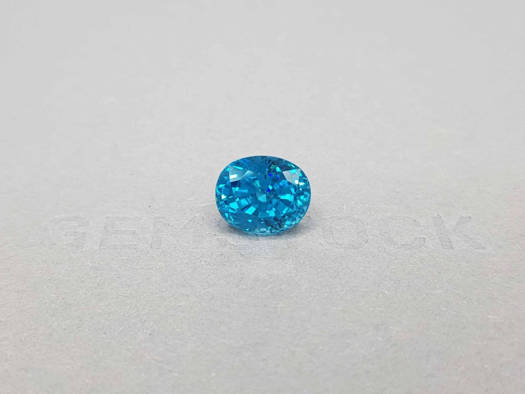 Bright blue oval cut zircon 8.37 ct Image №1