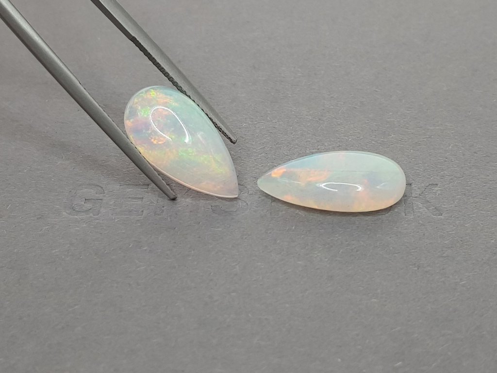 Pair of large Ethiopian opals 9.92 ct Image №5