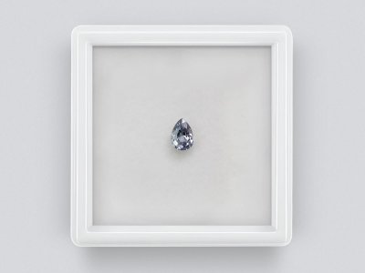 Unheated pear-cut blue sapphire  0.63 carats, Madagascar photo