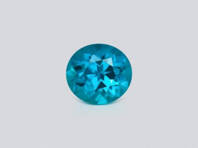Blue apatite in oval cut 6.42 carats, Brazil photo